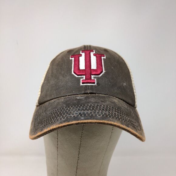 Top of the World Men's IU Indiana Hoosiers Snapback Hat Brown Tan OSFA - Picture 2 of 15